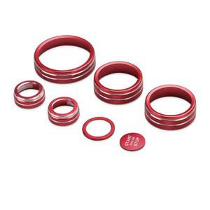 2021-2025 닛산 로그 액세서리(8인치 화면)와 호환되는 아우오보 볼륨/튜닝 A/C 노브 커버 자동차 실내 트림 장식 A/C 스위치 링 볼륨 컨트롤러