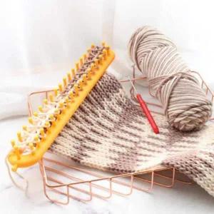 [골드스마일]뜨개질용 DIY 초보자 세트 도구 2종 목도리형 손바늘질도구