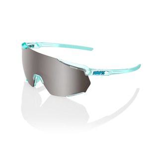 [미국배송] 100% 레이스트랩 3.0 스포츠 퍼포먼스 선글라스 - 및 사이클링 안경(폴리싱 반투명 민트 HIPER 실버 미러 렌즈)