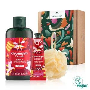 [더바디샵] 크랜베리 크러쉬 샤워 젤&핸드 크림 선물세트 (888213)