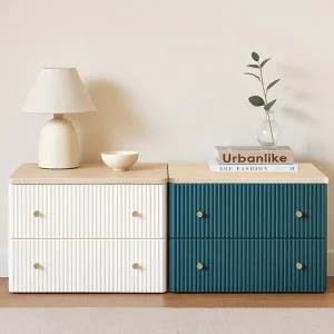 카밀라 템바보드 우드상판 2단 서랍장(6color)