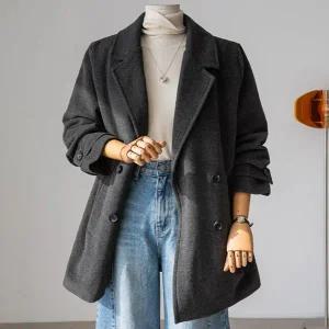 (안나앤플러스) 바넬 2온스 하프 코트[코트EAA73] 빅사이즈