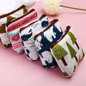 [룽스]미니 면 휴대용 파우치 미니지갑 동전지갑