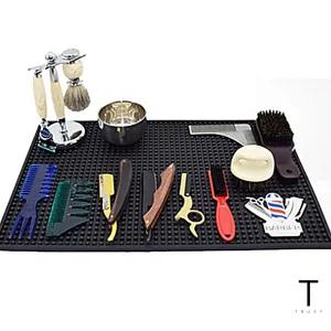 가위 거치대 미용 가위 매트 정리대 바리깡 미용실 이발소 블랙 대형