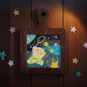 우주 석고 우드 티코스터 키트 인테리어소품 만들기세트