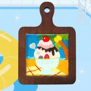 썸머 석고 우드 티코스터 키트 인테리어소품 만들기세트