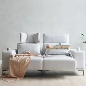 미노 전동모션 소파 리클라이너 3인용 패브릭 기본형 팔걸이수납함