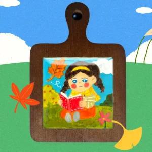 가을 풍경 석고 우드 티코스터 키트 인테리어소품 만들기세트