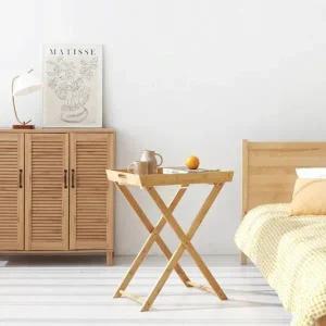 [마켓비]고품질 접이식테이블 침대 소파 사이드테이블 베드트레이 침대테...