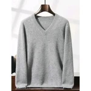 엘럽 남자 브이넥 니트 캐시미어100% 빅사이즈 두겹 겨울 울 원템4