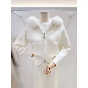 [갤러리아] [LAP]퍼 트리밍 후드니트집업 (AR7XG46Z)