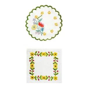 [골드스마일]컵받침 초보 자수 만들기 선물 키트 패키지 2종 세트 샘플러