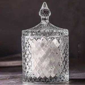 [골드스마일]크리스탈 캔들케이스 캔들 유리 홀더 중형 촛대홀더 향꽂이