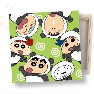 [골드스마일]십자수 알파웨이 14800 보석십자수 25x25 짱구와 판다친구들