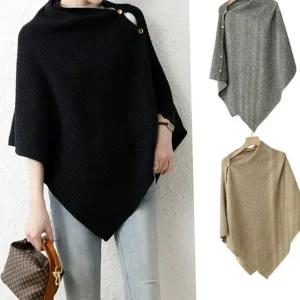망토형 여성 니트 망토 케이프 무지 니트 숄 어깨 덮개