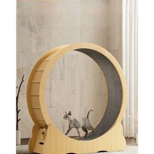 원목 무소음캣휠 트레드밀 쳇바퀴 고양이 3 1 가구판 0 무취 이내 달리기 72x32x94 포름알데히드 에코 7근 러닝머신 기구 권장 대형 S사이즈 화이트 운동훈련 운동