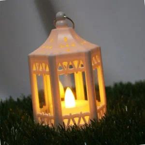 감성 카페 랜턴 케이스 화이트 인테리어 소품 조명 장식용 홀더