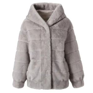 [롯데백화점]지고트 *후드 페이크 무스탕 자켓JRCE3FR513