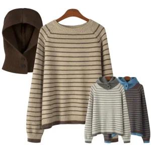 에스티아 1476 바라클라바 니트 세트 빅사이즈