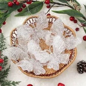 럭셔리 5개 장식 나비 고급 세트 오너먼트 트리