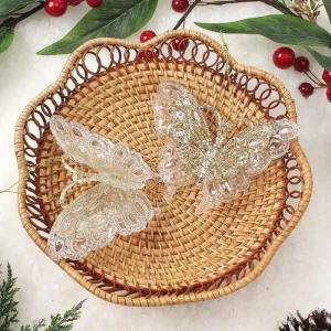 럭셔리 골드나비 세트 5개 트리 오너먼트 고급 장식