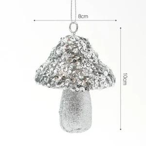 3개 장식 트리 세트 로열실버 오너먼트 고급 진주버섯