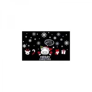 꿀꿀이와 크리스마스 스티커 유리창 친구들의 성탄절