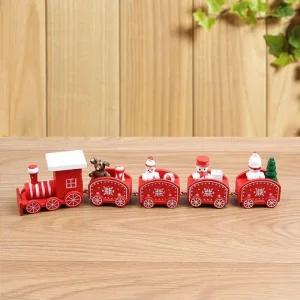 장식 원목 기차 크리스마스 인테리어 미니어쳐 소품
