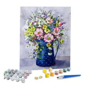 세트 인테리어 파란꽃병 유화그리기 DIY 명화그리기