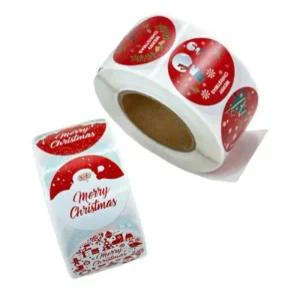 포장스티커 2.5cm 1롤 크리스마스