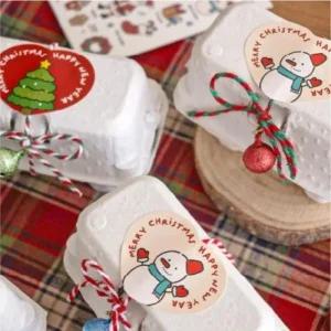 스티커 1묶음 선물 10장 크리스마스 포장