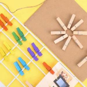 집게 사진나무집게 페이퍼집게 우드 사진