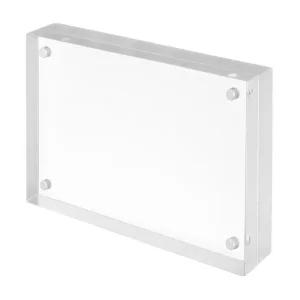 아크릴 포토 액자 투명 15x10cm 웨딩 여행 사진 자석 테이블 양면 심플