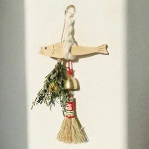 결혼 개업 명태 집들이 황금 액막이 소품 신혼 빗자루 선물 인테리어 행운