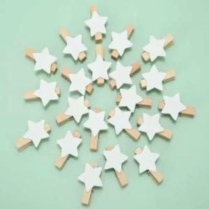 인테리어집게 집게 빈티지집게 나무 (별)