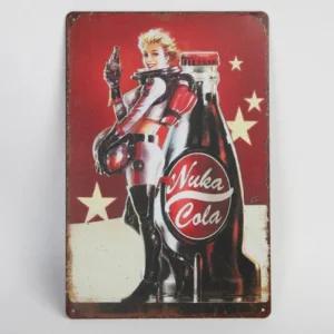 벽면 빈티지 카페 철제 레트로 비행사콜라 액자