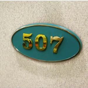 현관문번호판 호수표지판 호실판(타원/녹색)