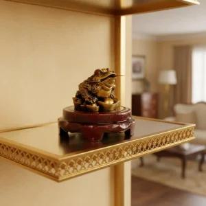 받침 세트 금두꺼비 (구리색) 들어오는 돈