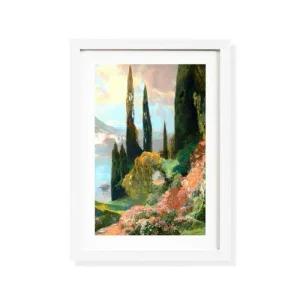 사각 틀 원목 (화이트) A4 심플 감사장