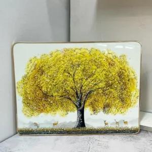 30x40 큐빅액자 벽액자 거실인테리어액자 돈나무화이트