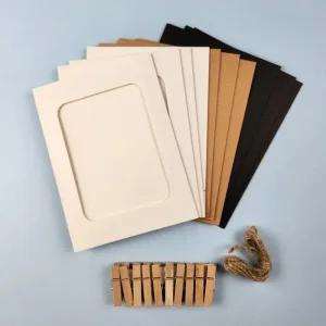 종이 종이액자프레 페이퍼 즉석사진 6x4 10p세트 프레임 3색혼합 액자