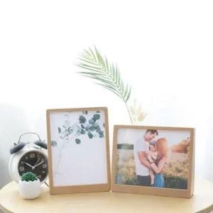 웨딩 액자 연인사진 원목 우드프레임 가족 스탠드 8x6