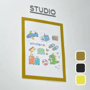 A4 상장 액자 투명 붙이는 자격증 잔솔 자석 가벼운