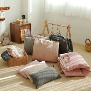 프리미엄 양면 100수 워싱 누빔 어린이집 낮잠이불 풀세트