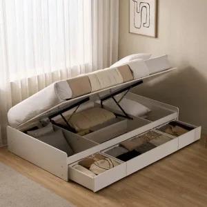 잉글랜더 알테 무헤드 리프트업 수납 침대 서랍형(매트제외-Q)