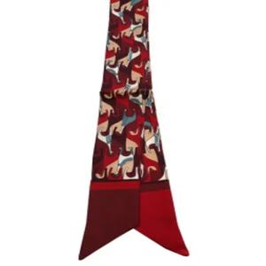 타이밴드 트윌리 실크 레지나 스카프 FAL2927 스카이블루 다크캐롯