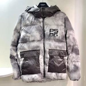 [행복한백화점][파사디]스컬 패턴 다운 점퍼 그레이 남성 Q24WWJ652X