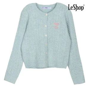 [르샵] 핑크 리본 꽈배기 가디건 (BO9KC011A)