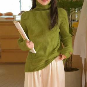 [데일리앤] 포케 여성 골지 터틀넥 니트 티 겨울 이너 목폴라 (12컬러)