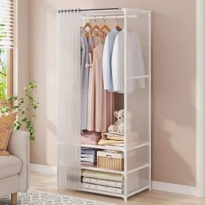 커튼 시스템 드레스룸 옷장/간이/선반/행거/오픈/옷방/옷걸이/헹거/틈새/이동/수납/행가/공간/활용/커텐